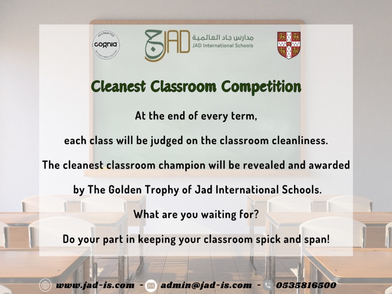 Cleanest classroom competition school